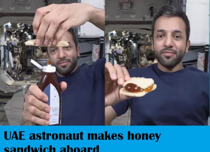 UAE astronaut makes honey sandwich aboard ISS