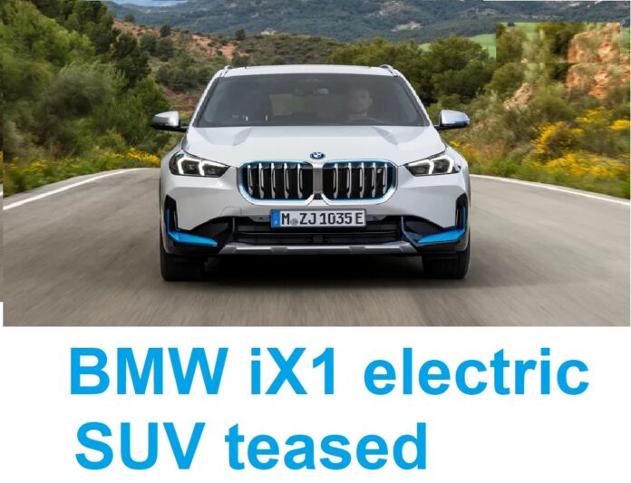 BMW iX1 electric SUV teased