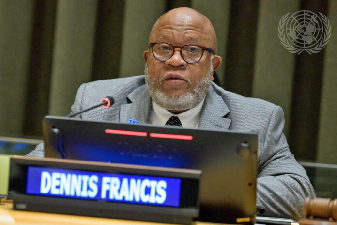 Denis Francis, the President of the United Nations General Assembly