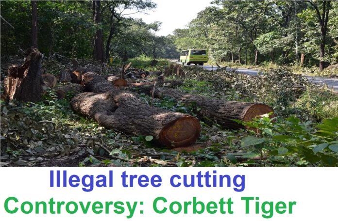Illegal tree cutting Controversy: Corbett Tiger Reserve
