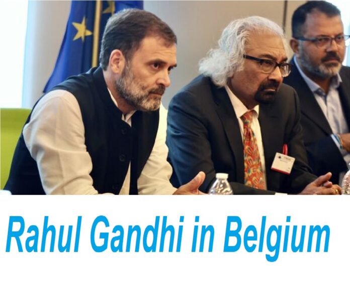Rahul Gandhi in Belgium