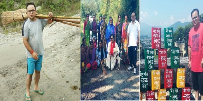 bhuwan rawat, Cleaning Villages in chamoli