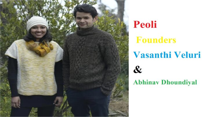 Peoli Founders Vasanthi Veluri and Abhinav Dhoundiyal