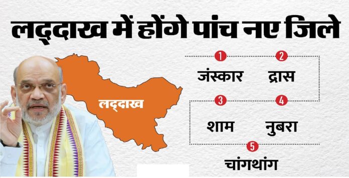 Amit Shah’s Bold Move: 5 New Districts Coming to Ladakh