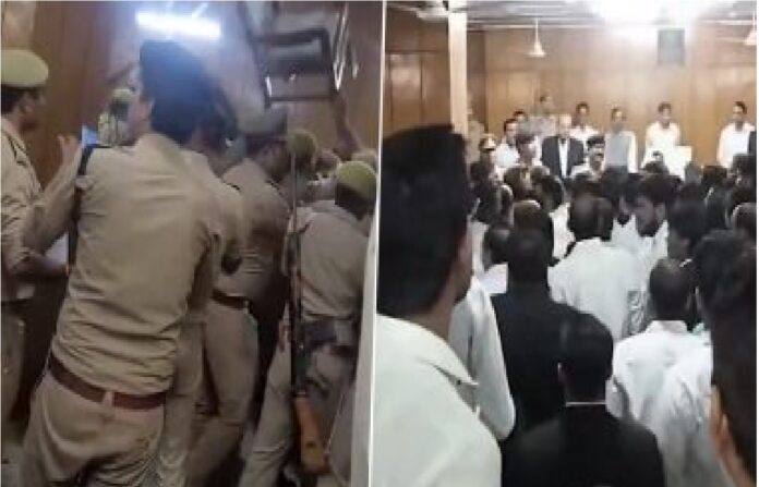 Clash between lawyers and judge in Ghaziabad court