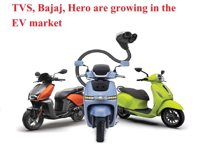 TVS, Bajaj, Hero are growing in the EV market